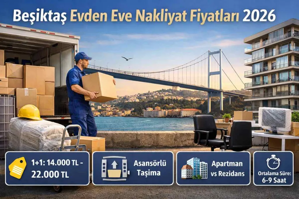 Beşiktaş Evden Eve Nakliyat Fiyatları 2026