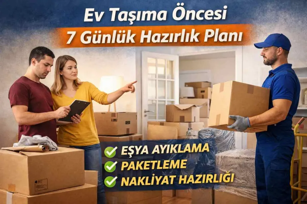 Ev Taşıma Öncesi 7 Günlük Hazırlık Planı